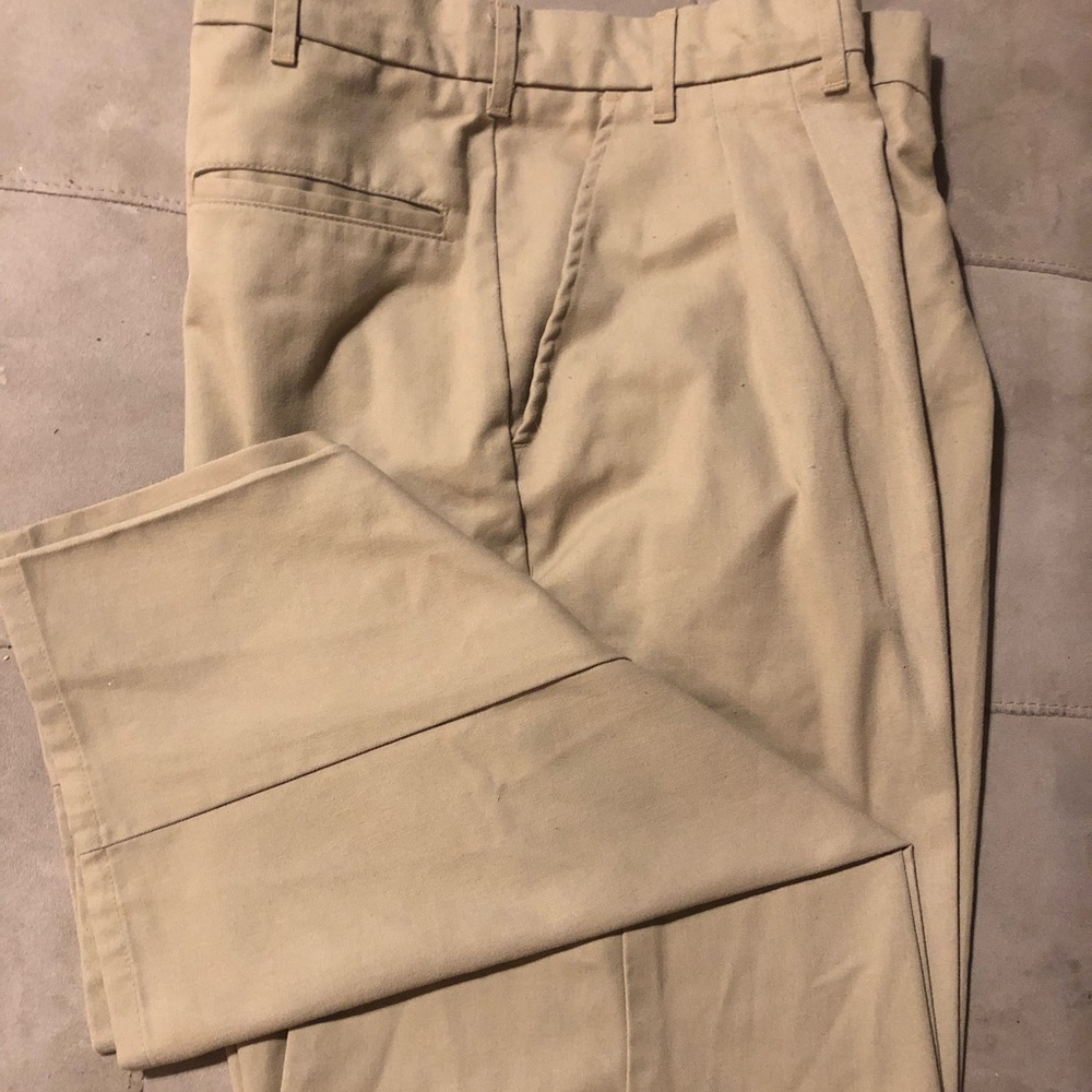VF Imagery Pleated Front Khaki Pants